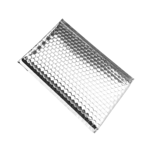 10" x 12" Metallic Foil Bubble Mailers/Envelopes (Silver) (50’s Pack)