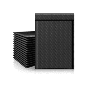 10" x 14" Metallic Foil Bubble Mailers/Envelopes (Black) (50’s Pack)